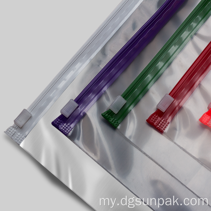 Transparent အဝတ်အစား zip custom ziplock အိတ်များ